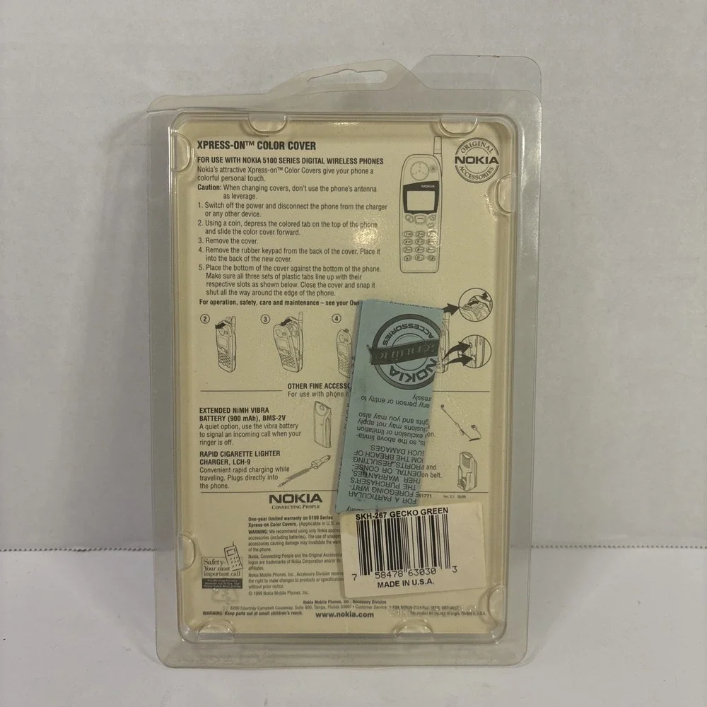 Nokia 5100 Xpress-On Cover Housing Outer Case Front SKH-269 Green